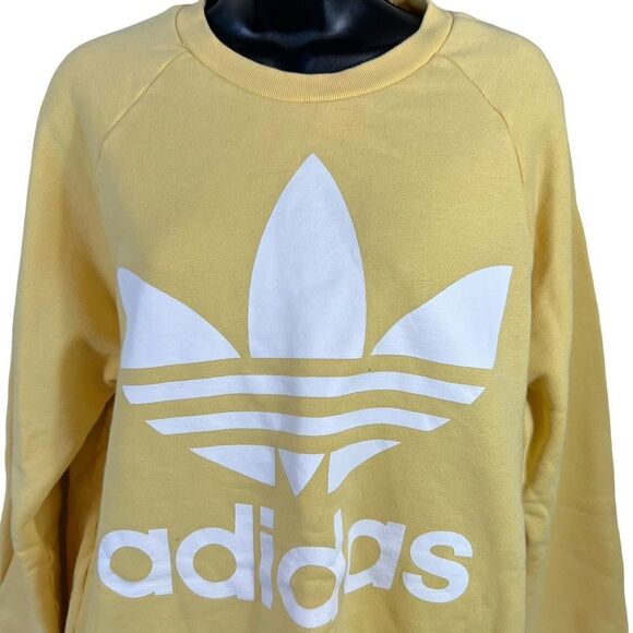 Adidas Trefoil Light Yellow Sweatshirt - Picture 2 of 10